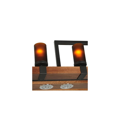 Grand Terrace 20 Light 72" Wide Wrought Iron Candle Style Chandelier