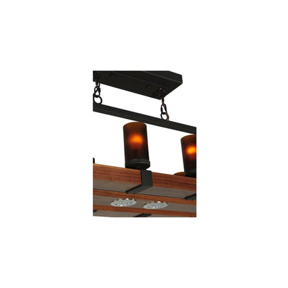 Grand Terrace 20 Light 72" Wide Wrought Iron Candle Style Chandelier