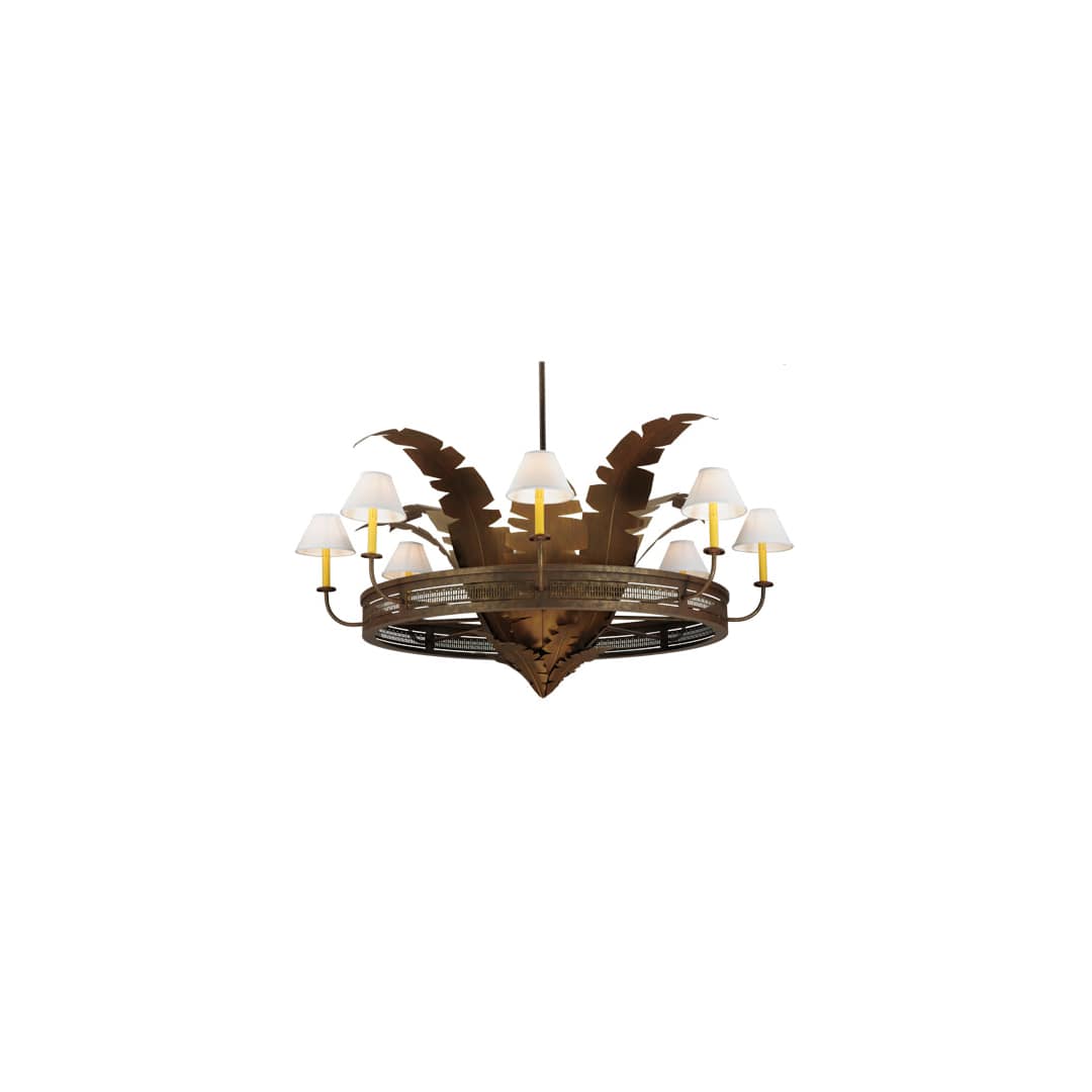 Banana Bamboo 6 Light 59" Wide Chandelier