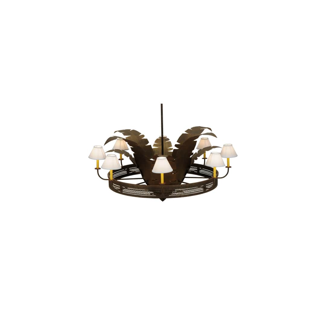 Banana Bamboo 6 Light 59" Wide Chandelier