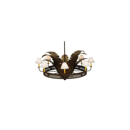Banana Bamboo 6 Light 59" Wide Chandelier