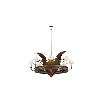 Banana Bamboo 6 Light 59" Wide Chandelier