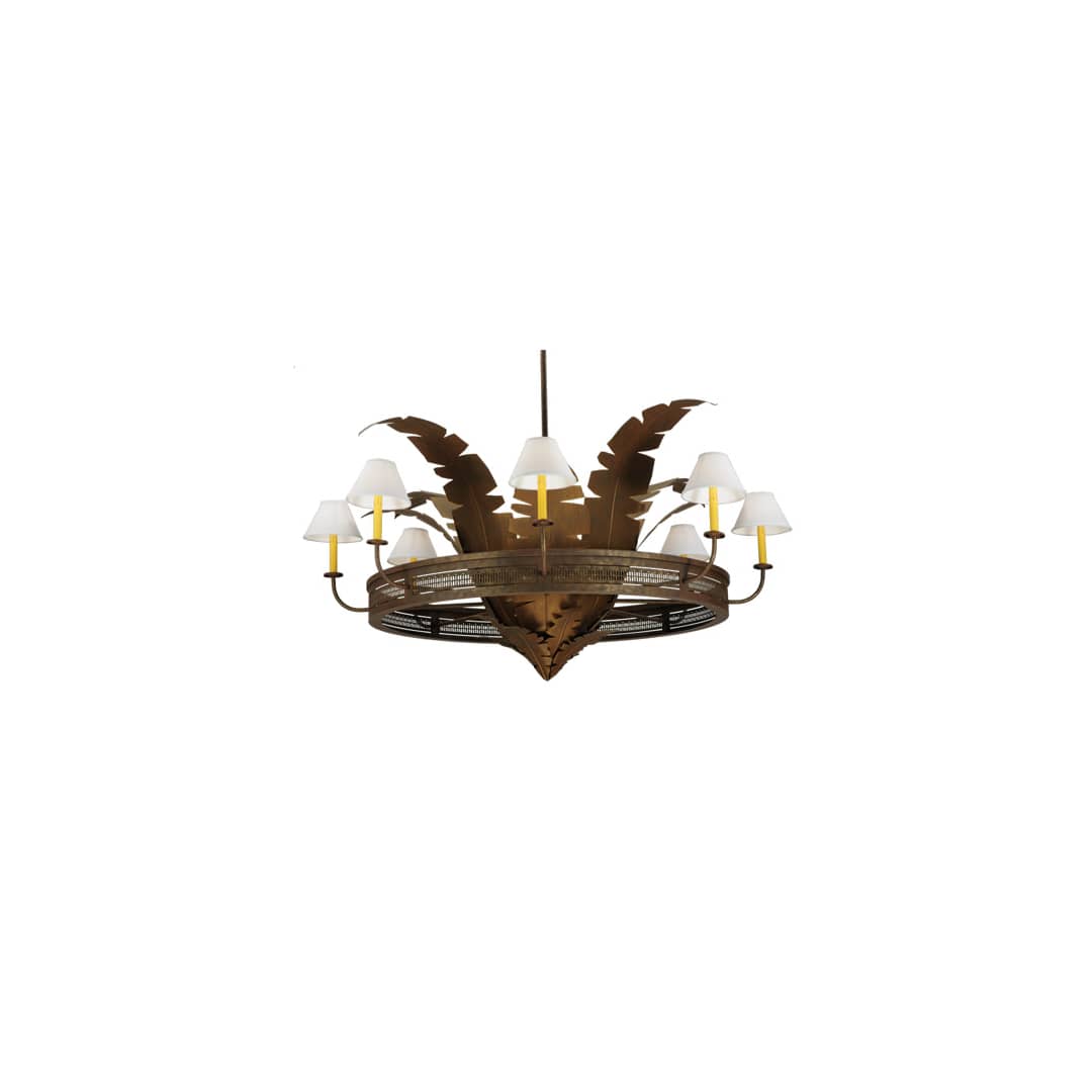 Banana Bamboo 6 Light 59" Wide Chandelier
