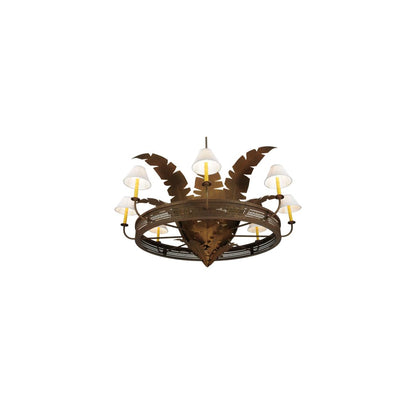 Banana Bamboo 6 Light 59" Wide Chandelier
