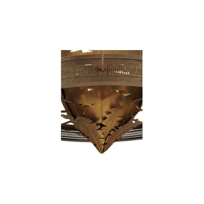 Banana Bamboo 6 Light 59" Wide Chandelier