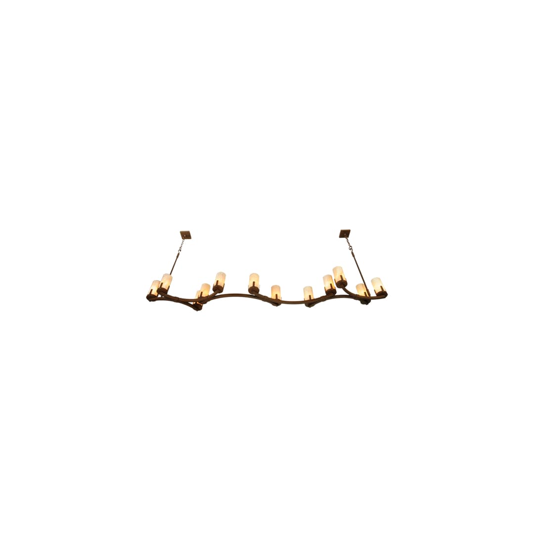 Cero 12 Light 96" Wide Pillar Candle Style Chandelier