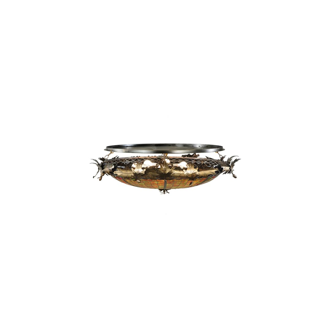 Greenbriar Oak 6 Light 44" Wide Semi-Flush Bowl Ceiling Fixture