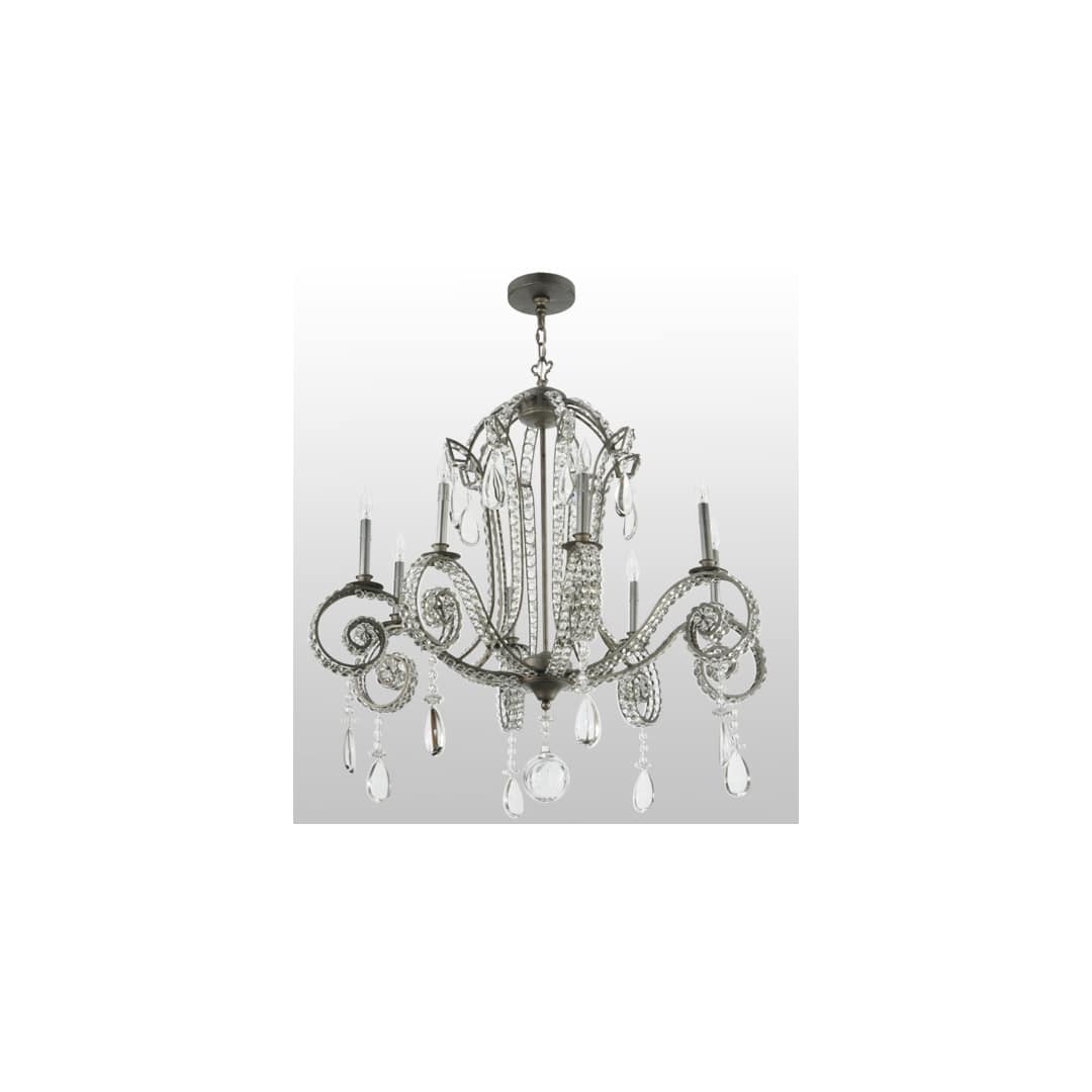 Lucerne 8 Light 40" Wide Crystal Candle Style Chandelier