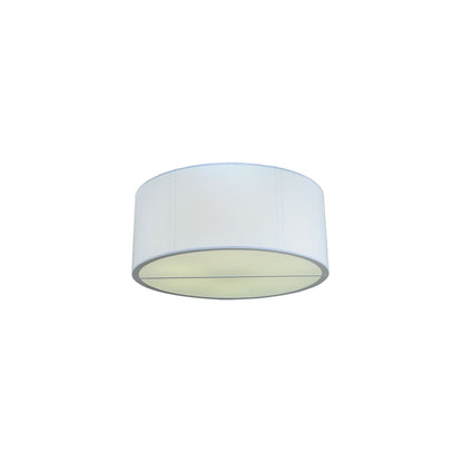 Cilindro 6 Light 60" Wide Flush Mount Drum Ceiling Fixture - Nickel Finish - GU24 Bulb Base