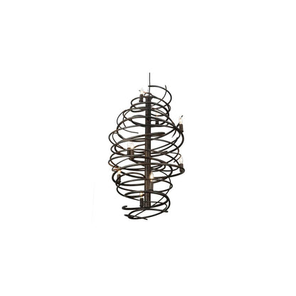 Cyclone 9 Light 21" Wide Taper Candle Style Chandelier