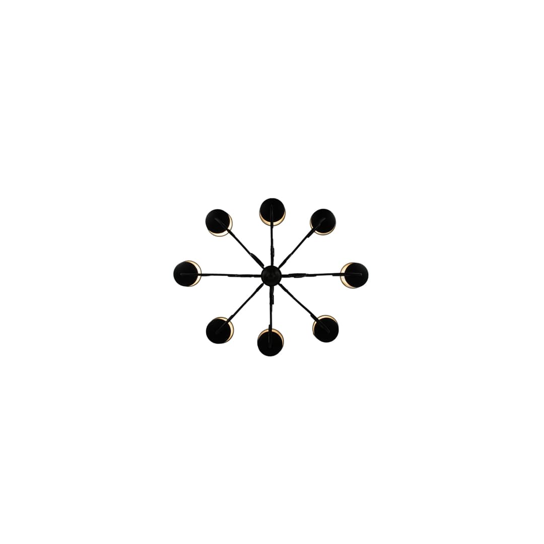 Corrina 8 Light 36" Wide Chandelier - Blackwash Finish