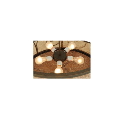 Granada 5 Light 30" Wide Flush Mount Drum Ceiling Fixture