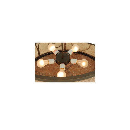 Granada 5 Light 30" Wide Flush Mount Drum Ceiling Fixture
