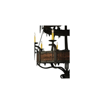 Costello 20 Light 48" Wide Taper Candle Style Chandelier - Burnished Copper / Wrought Iron Finish