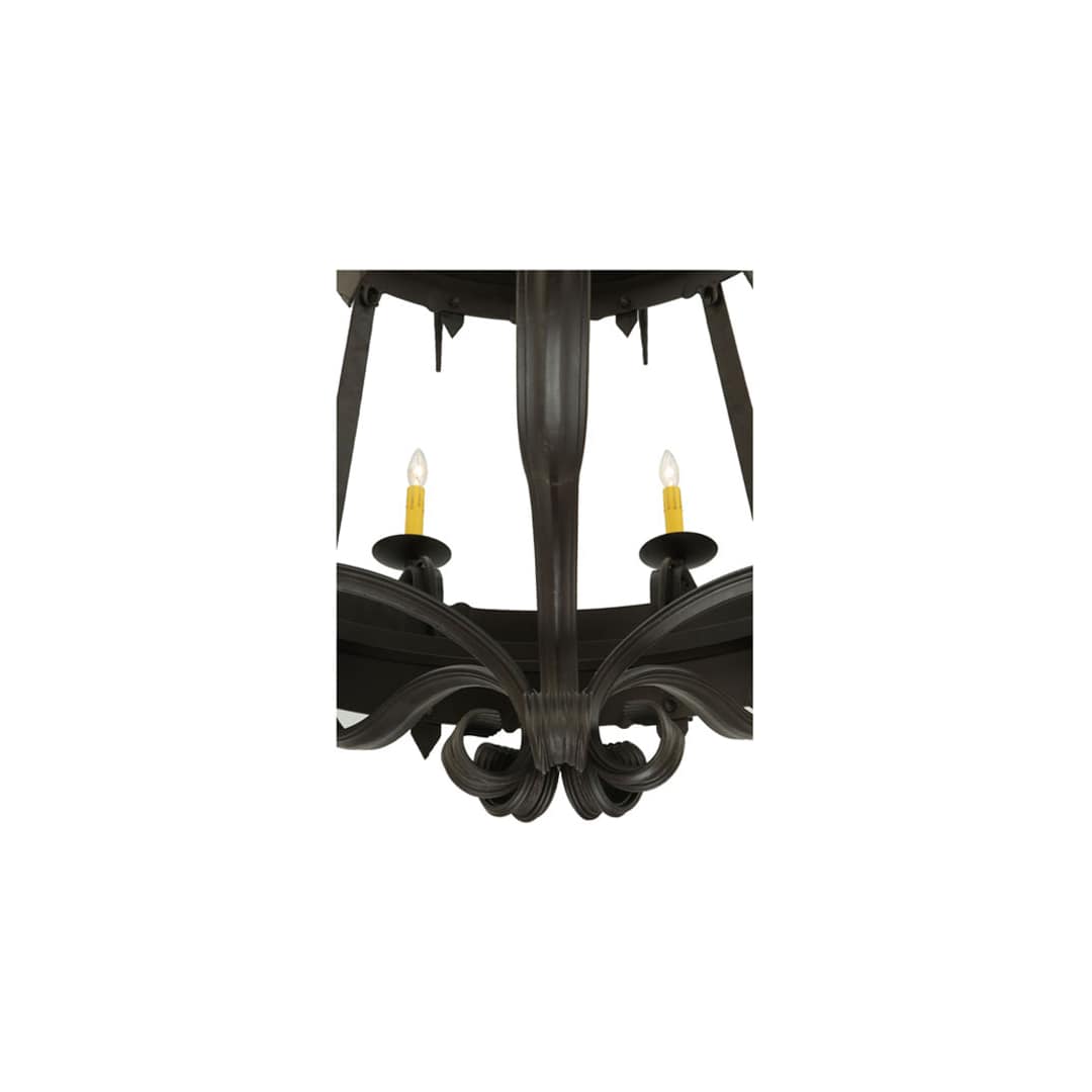 Costello 20 Light 48" Wide Taper Candle Style Chandelier - Burnished Copper / Wrought Iron Finish