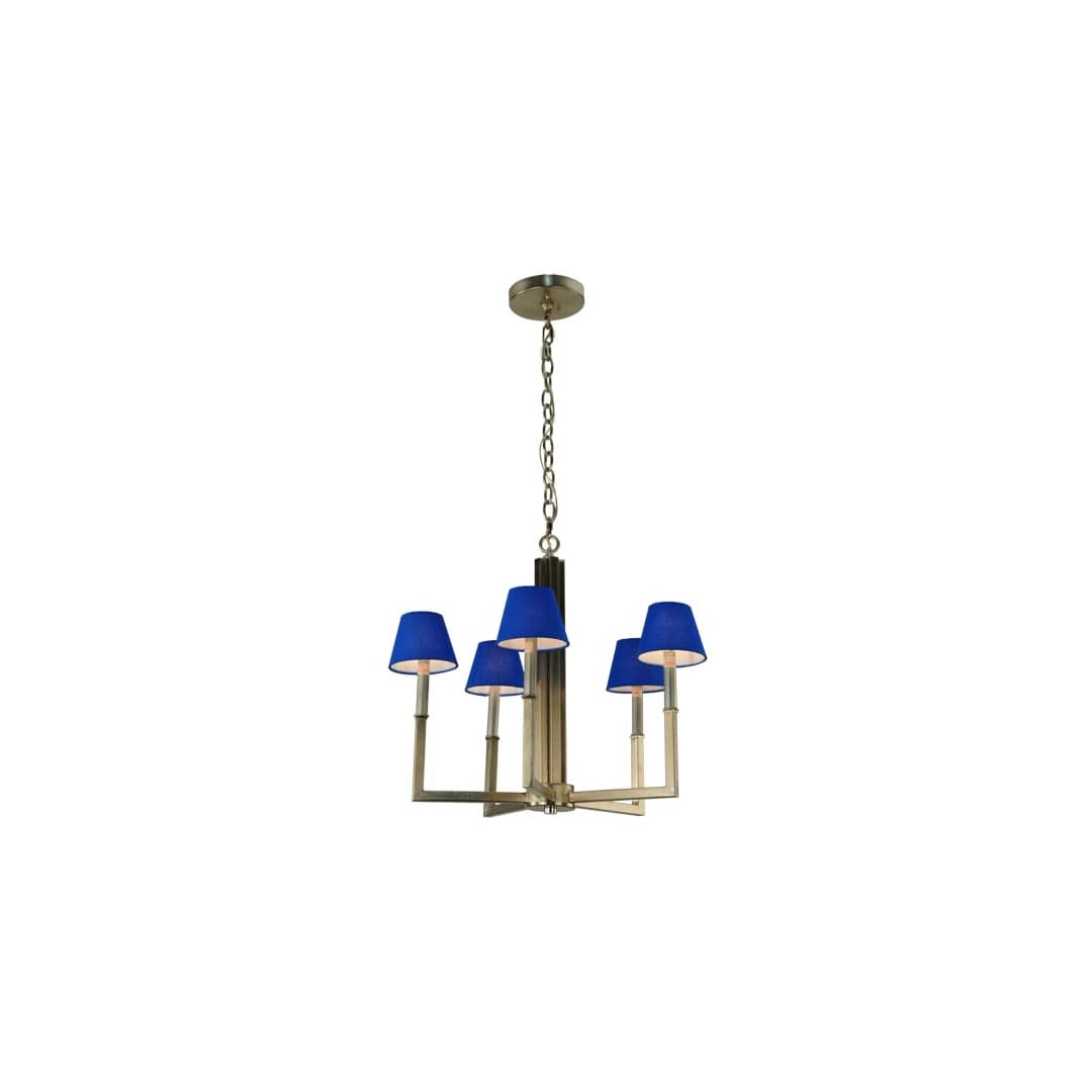 Rula 5 Light 24" Wide Chandelier - Brushed Nickel Finish