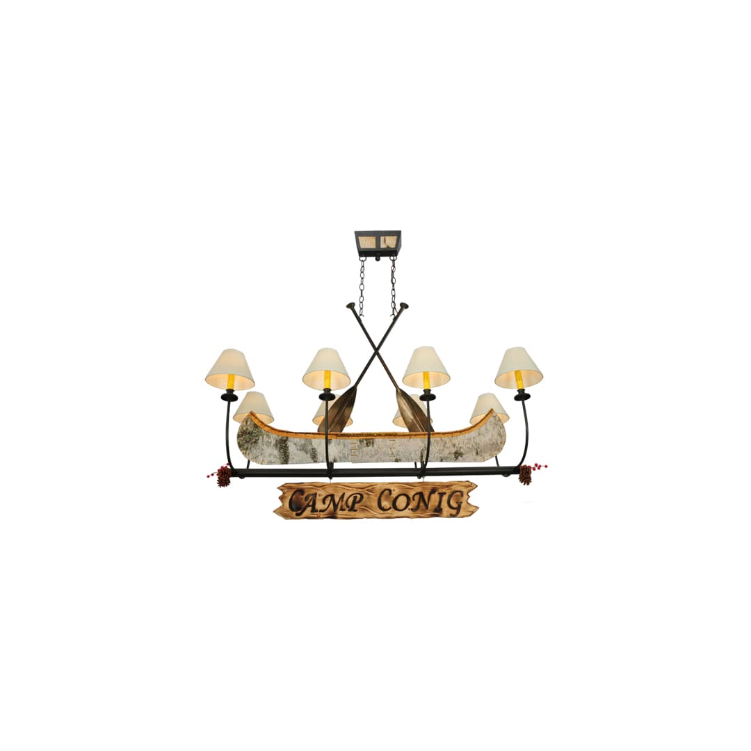 Personalized 8 Light 50" Wide Linear Chandelier