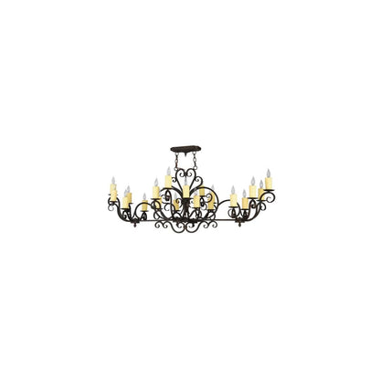 Kean Moins 20 Light 34" Wide Pillar Candle Style Chandelier