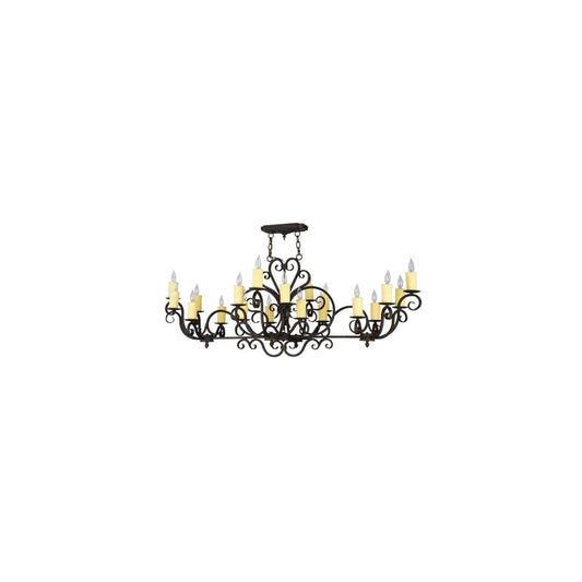 Kean Moins 20 Light 34" Wide Pillar Candle Style Chandelier