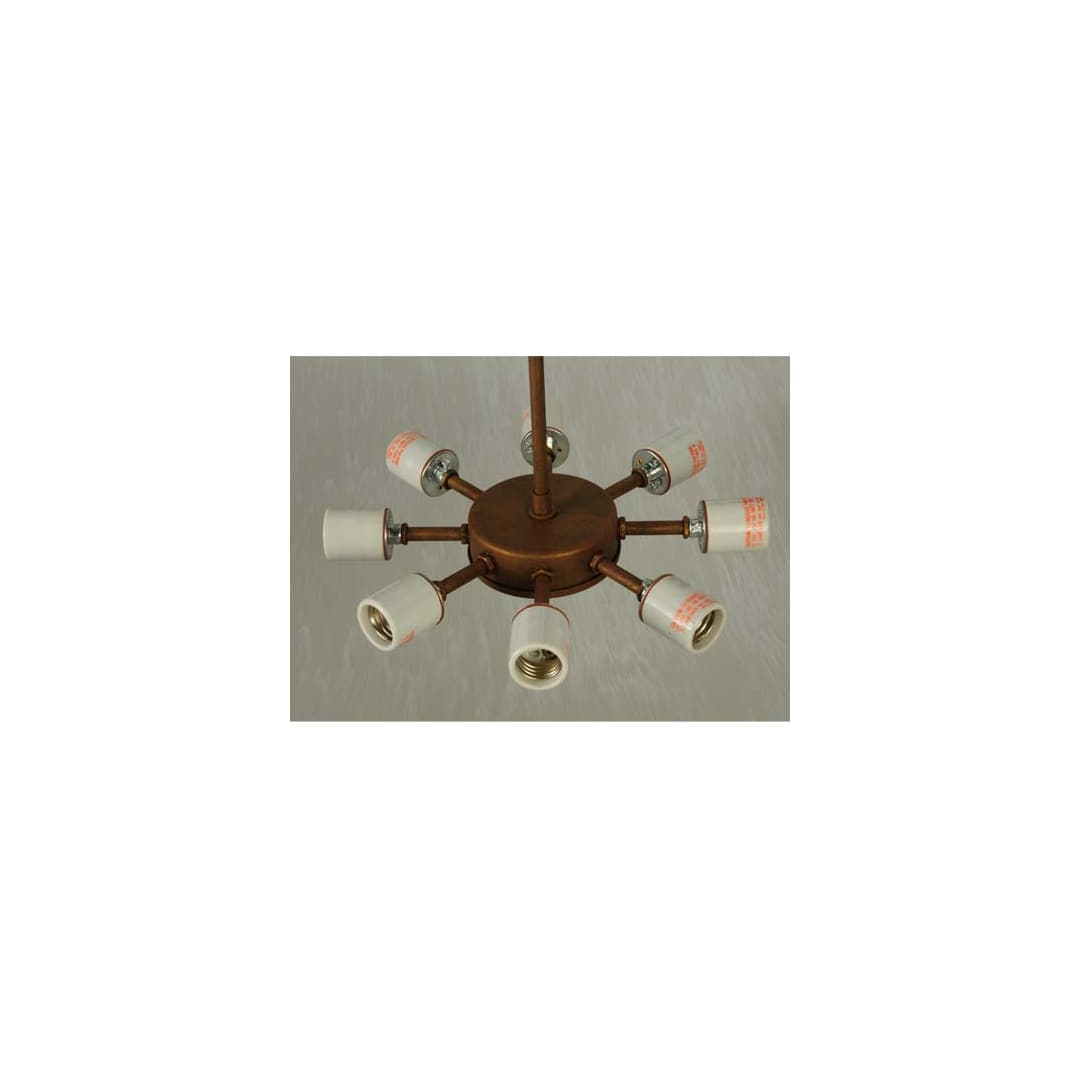 Urban 8 Light 43" Wide Semi-Flush Bowl Ceiling Fixture - Cortez Gold Finish