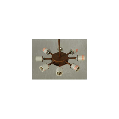 Urban 8 Light 43" Wide Semi-Flush Bowl Ceiling Fixture - Cortez Gold Finish