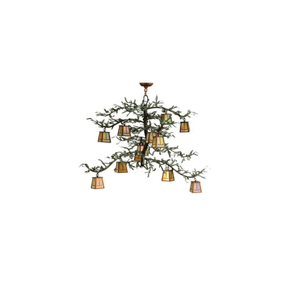 Pine Branch Valley View 12 Light 52" Wide Chandelier
