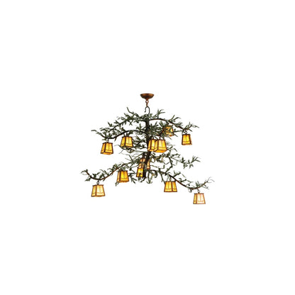 Pine Branch Valley View 12 Light 52" Wide Chandelier
