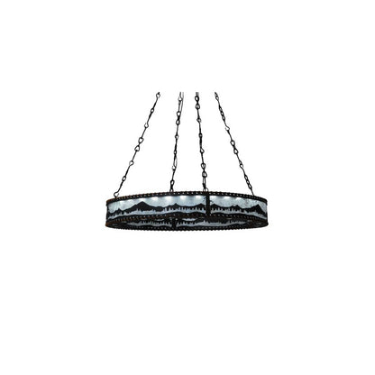 Mountain Range 42" Wide Ring Chandelier