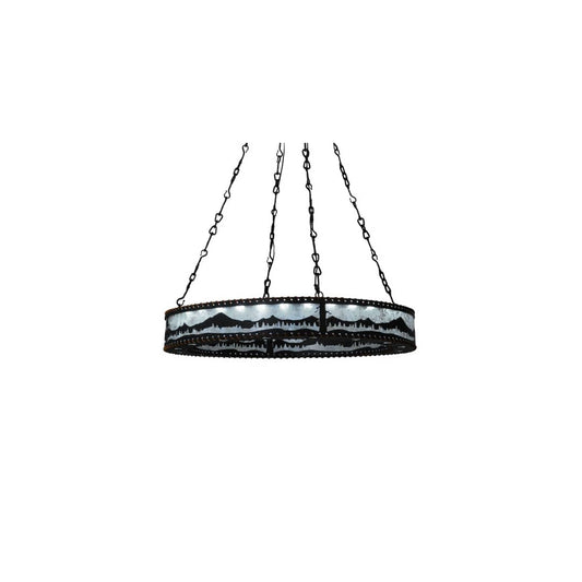 Mountain Range 42" Wide Ring Chandelier