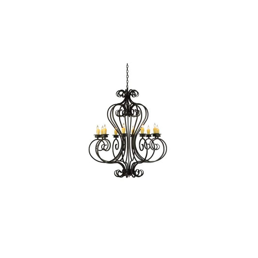 Fernando 10 Light 42" Wide Taper Candle Style Chandelier