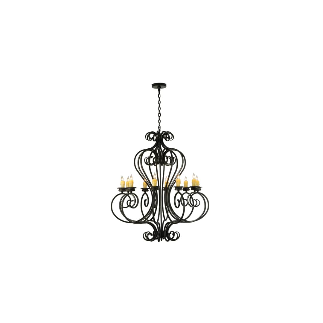 Fernando 10 Light 42" Wide Taper Candle Style Chandelier