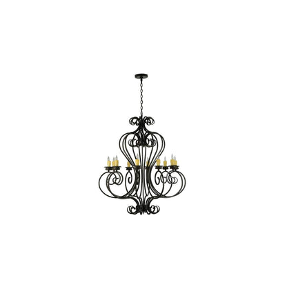 Fernando 10 Light 42" Wide Taper Candle Style Chandelier