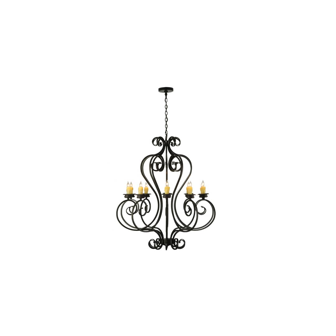 Fernando 10 Light 42" Wide Taper Candle Style Chandelier