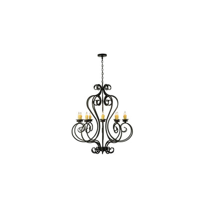 Fernando 10 Light 42" Wide Taper Candle Style Chandelier