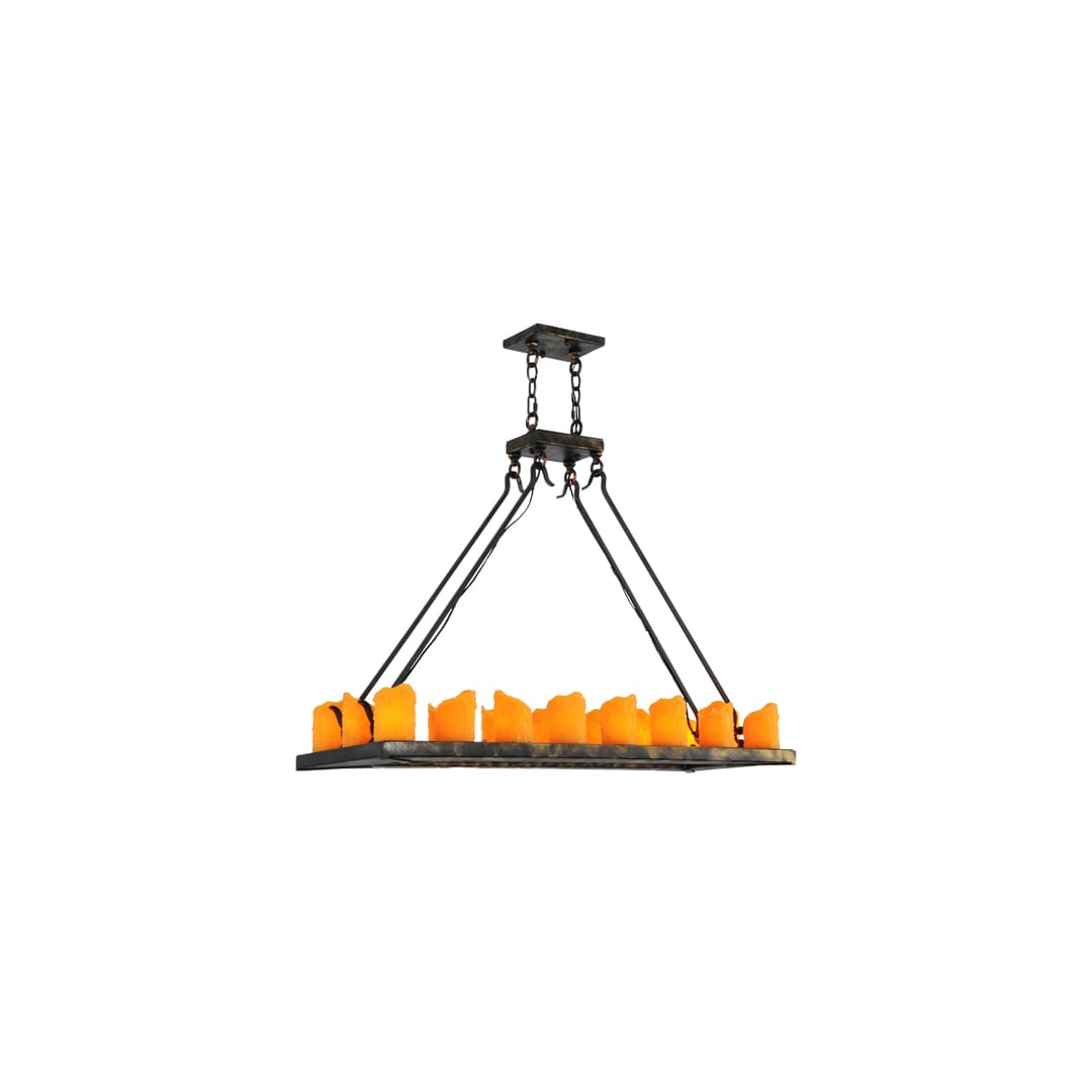 Loxley 18 Light 14" Wide Pillar Candle Linear Chandelier