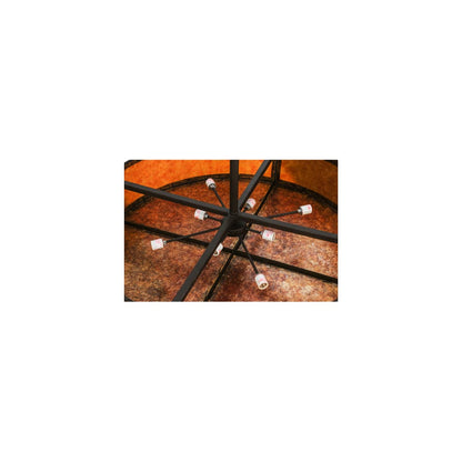 Smythe Craftsman 8 Light 44" Wide Semi-Flush Drum Ceiling Fixture