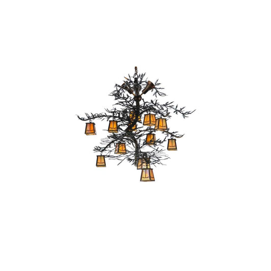 Pine Branch Valley View 12 Light 52" Wide Chandelier