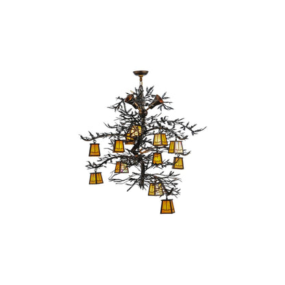 Pine Branch Valley View 12 Light 52" Wide Chandelier