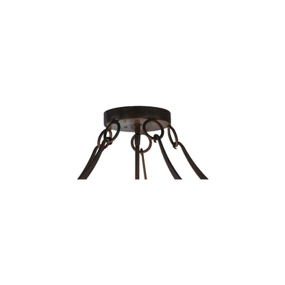 Carousel 5 Light 29" Wide Semi-Flush Bowl Ceiling Fixture
