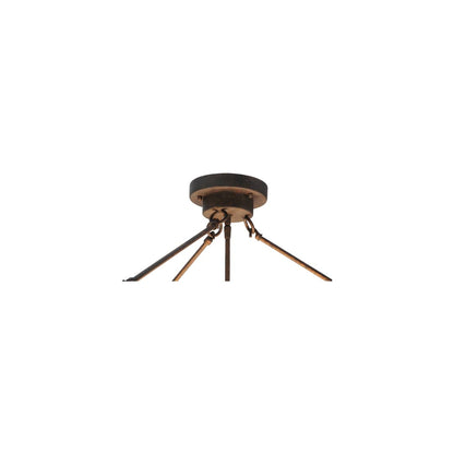 Alysiales 5 Light 32" Wide Semi-Flush Bowl Ceiling Fixture