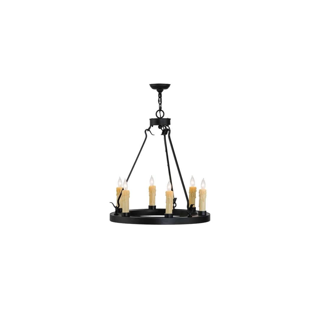 Deina 6 Light 24" Wide Taper Candle Ring Chandelier