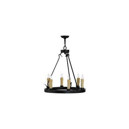 Deina 6 Light 24" Wide Taper Candle Ring Chandelier