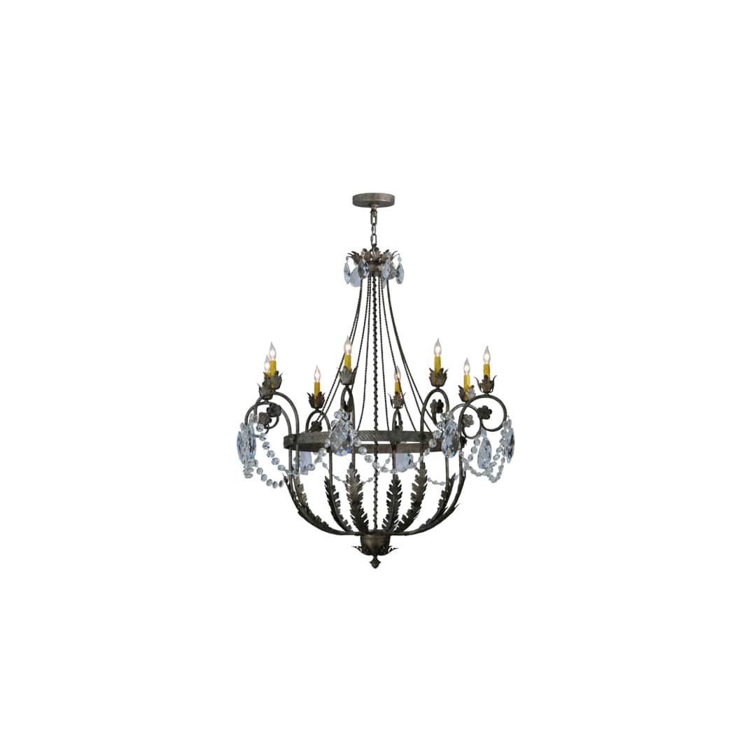 Antonia 8 Light 43" Wide Crystal Candle Style Chandelier