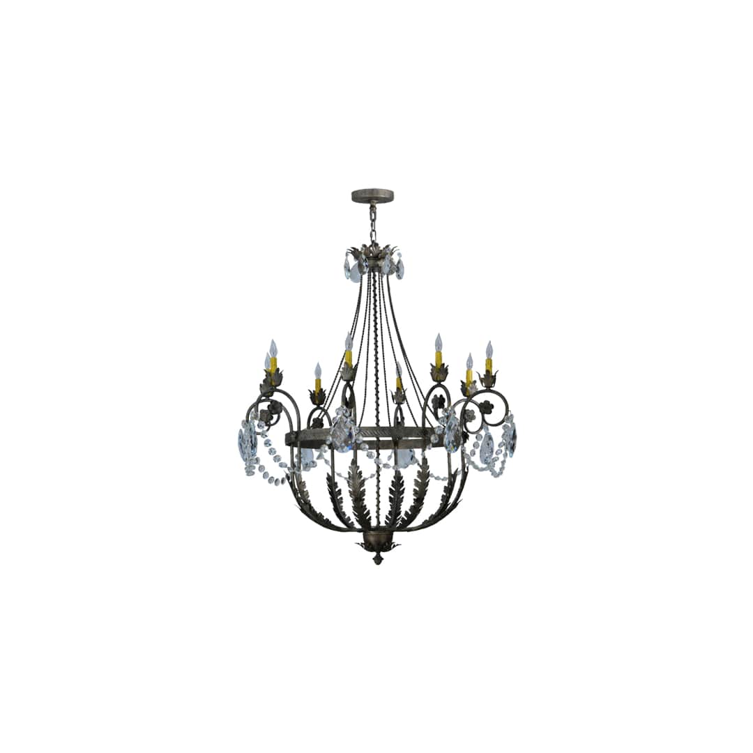 Antonia 8 Light 43" Wide Crystal Candle Style Chandelier