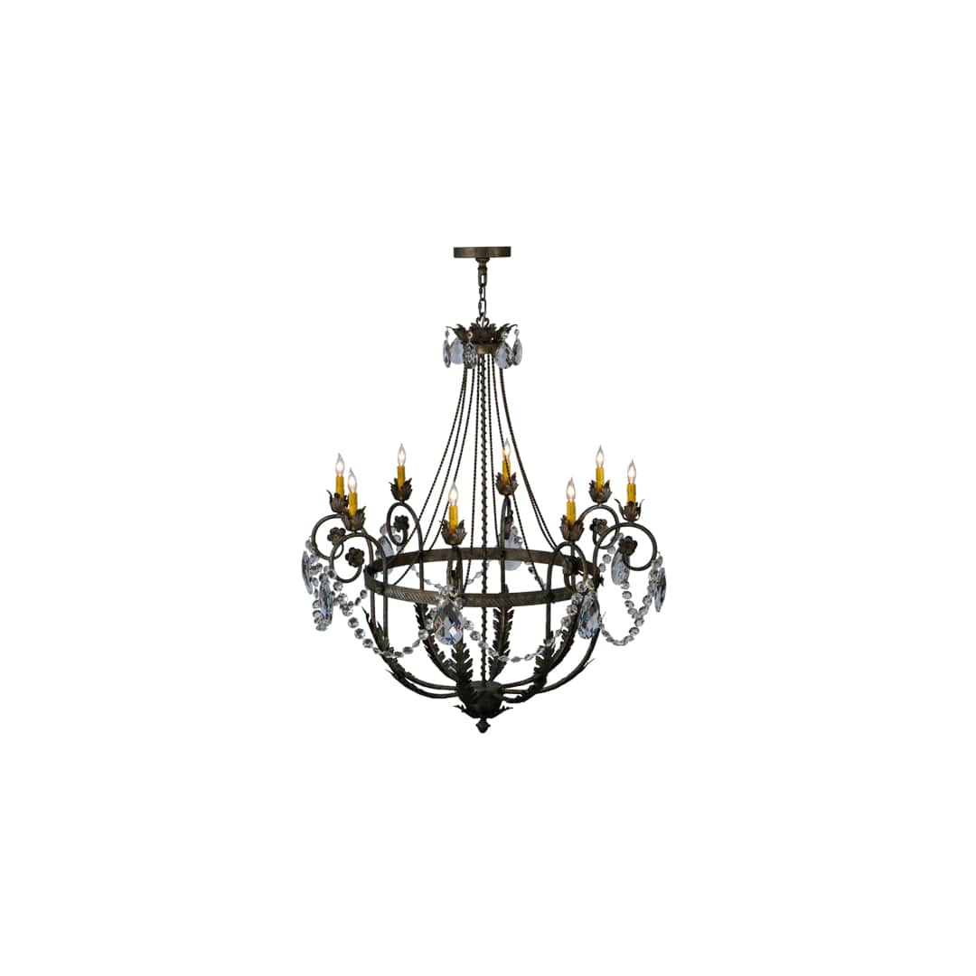 Antonia 8 Light 43" Wide Crystal Candle Style Chandelier