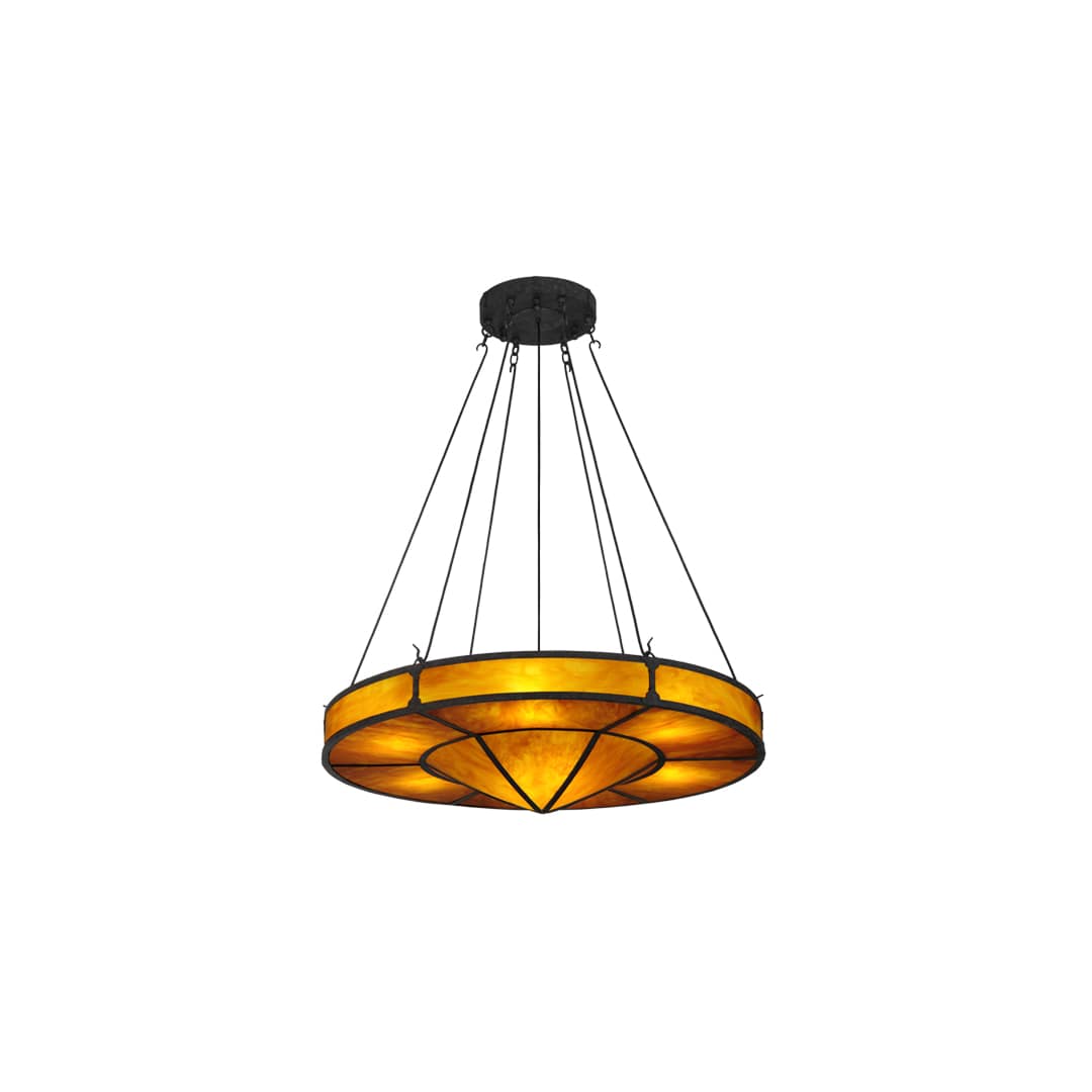 Timber 8 Light 48" Wide Drum Chandelier