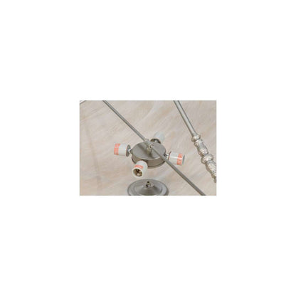 Commerce 4 Light 45" Wide Semi-Flush Bowl Ceiling Fixture - Nickel Finish