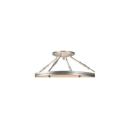 Commerce 4 Light 35" Wide Semi-Flush Bowl Ceiling Fixture - Nickel Finish