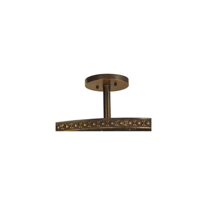 Fleur-de-lis 6 Light 36" Wide Semi-Flush Bowl Ceiling Fixture