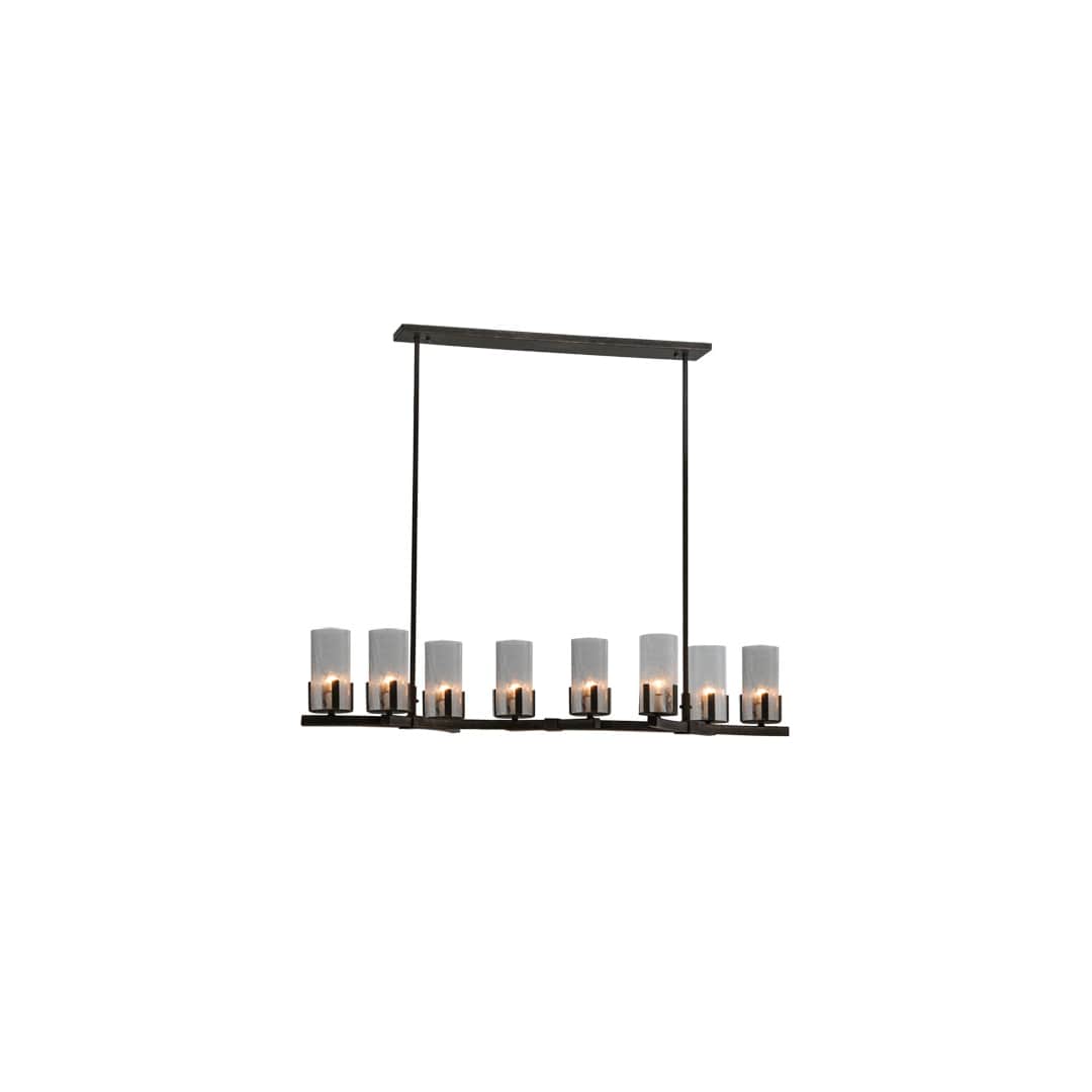 Long Cero 8 Light 16" Wide Linear Chandelier